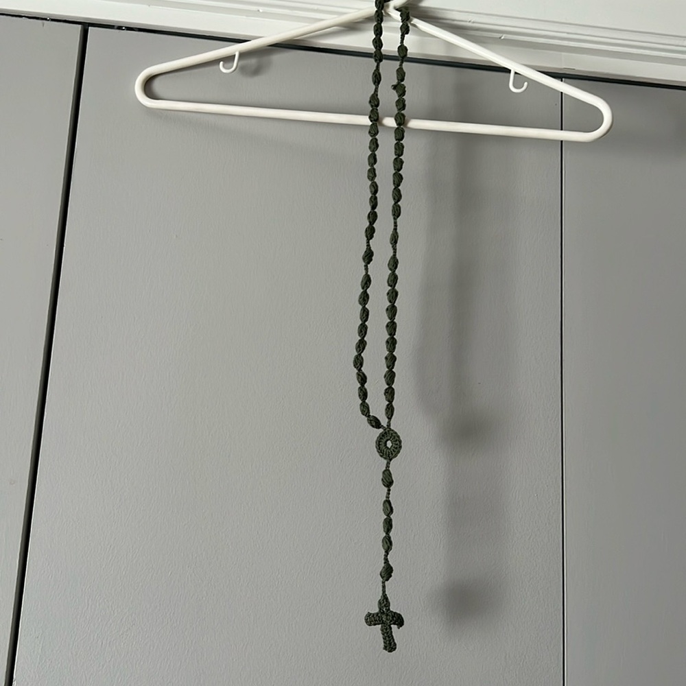 Crocheted rosary